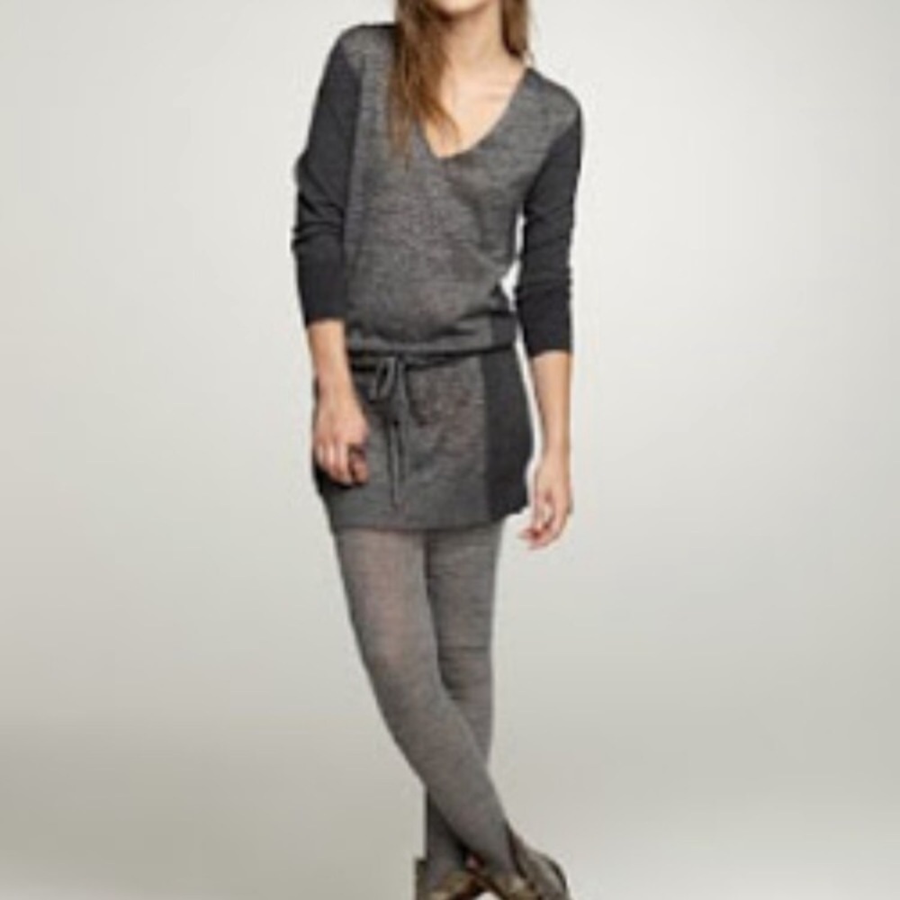 J. Crew Wool Blend Colorblock Drawstring Dress - image 2